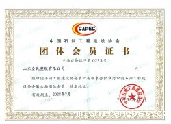 中国石油工程建设协会会员证书