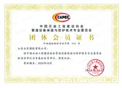 中国石油工程建设协会专委会会员证书